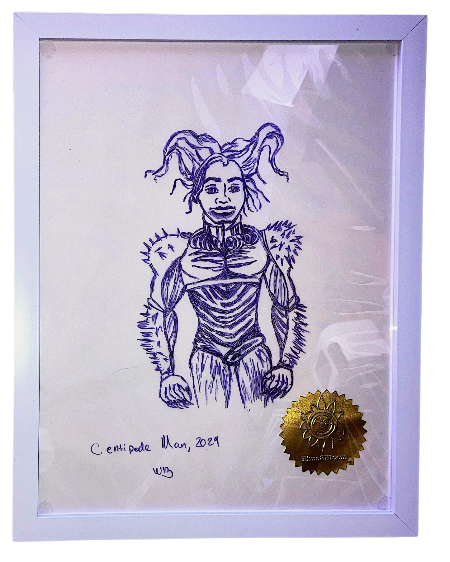 Centipede Man 2024 — Acetate Drawing