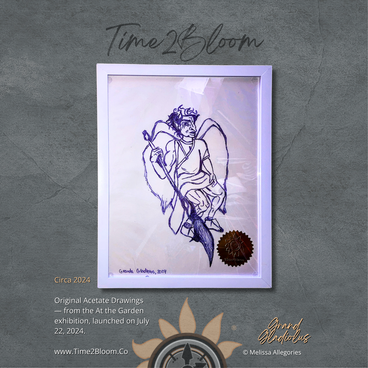 Grand Gladiolus 2024 — Acetate Drawing