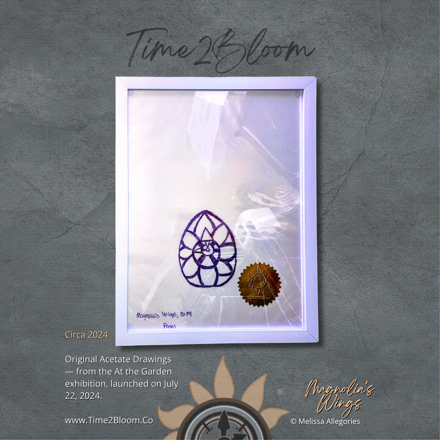 Magnolia’s Wings 2024 — Acetate Drawing