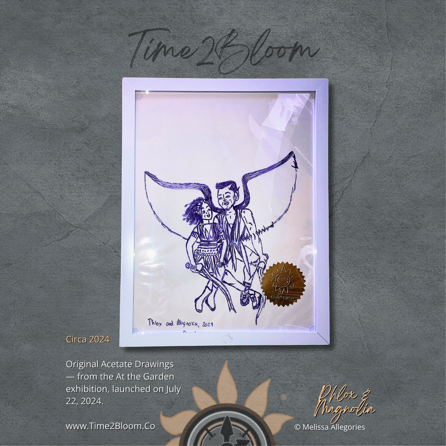 Phlox & Magnolia 2024 — Acetate Drawing